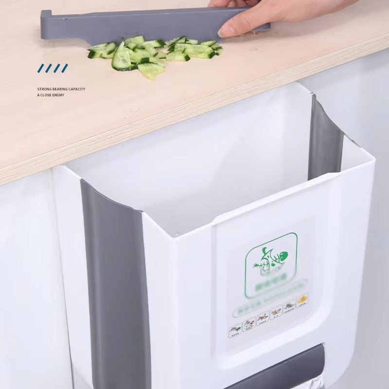 ๐ฎ Foldable Hanging Trash Can โ Smart, Space-Saving Waste Bin for Kitchen & Bathroom