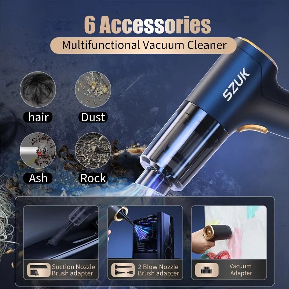Handheld Vacuum Cleaner | Compact Car & Home Dust Remover