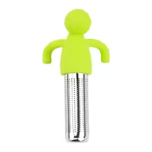 Set of 2 Stainless Steel Fine Mesh Tea Strainers – Heat-Resistant Silicone Handle Infusers for Loose Leaf Tea in Cups & Mugs