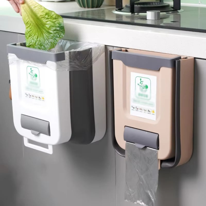๐ฎ Foldable Hanging Trash Can โ Smart, Space-Saving Waste Bin for Kitchen & Bathroom