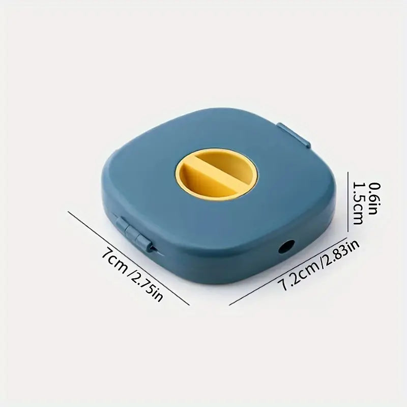 Portable Retractable Wire Winder Storage Box – Compact Travel Cable Organizer for Data, Mouse & Headphone Cables