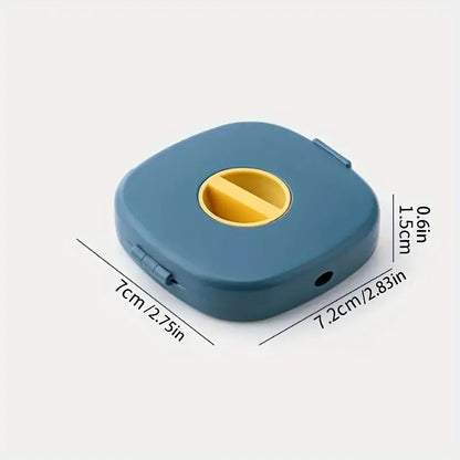 Portable Retractable Wire Winder Storage Box – Compact Travel Cable Organizer for Data, Mouse & Headphone Cables