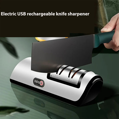 Electric Knife Sharpener – Professional 4-Gear Automatic Multifunctional Sharpener for Kitchen Knives, Scissors & Tools | Fast & Safe Sharpening Machine