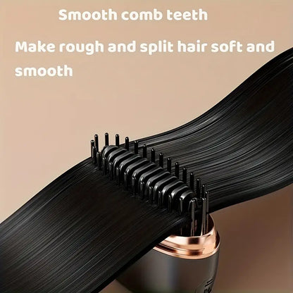 Mini Cordless Hair Straightener Comb – Portable USB Rechargeable Hair Styler for Bangs & Short Hair | Compact & Travel-Friendly Design