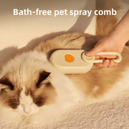 🐾 Electric Pet Spray Comb – Steam Massage & Hair Removal Made Easy!