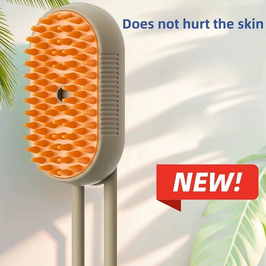 🐾 Electric Pet Spray Comb – Steam Massage & Hair Removal Made Easy!