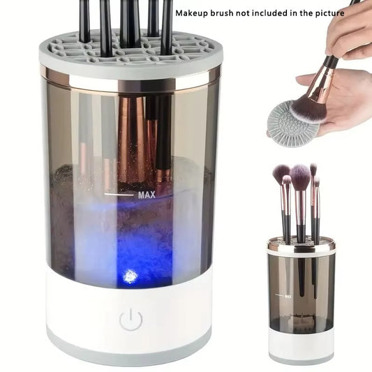 Electric Makeup Brush Cleaner with Rubber Makeup Machine Electric USB - Live Easy