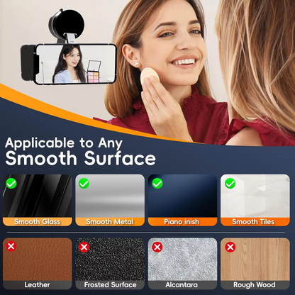 Magnetic Phone Holder Upgraded ABS 360° Rotatable And Foldable Design with a Vacuum Suction Cup N52