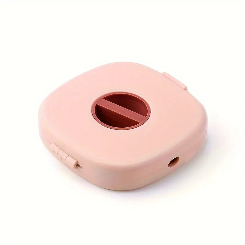 Portable Retractable Wire Winder Storage Box – Compact Travel Cable Organizer for Data, Mouse & Headphone Cables