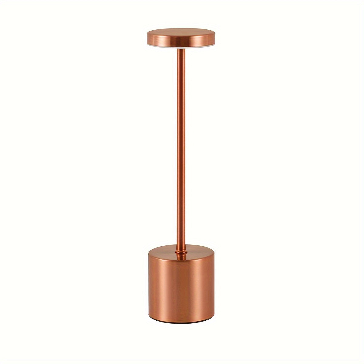 Rechargeable Alloy Cordless LED Table Lamp – Touch Control Night Light with 3 Color Modes