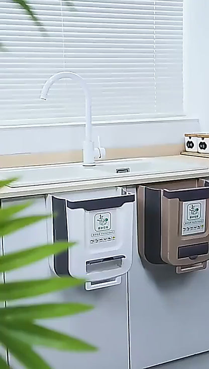 🚮 Foldable Hanging Trash Can – Smart, Space-Saving Waste Bin for Kitchen & Bathroom